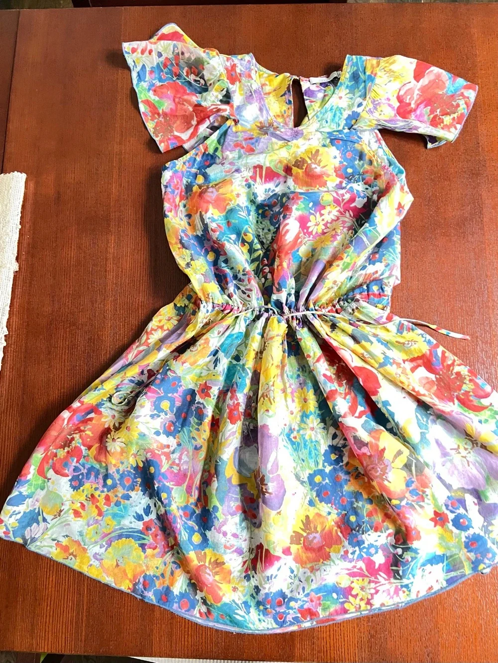 Stella McCartney Multicolor Floral Cotton Dress 14 yrs